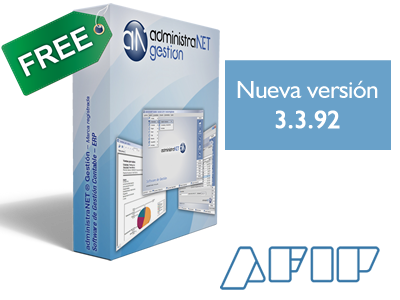 administraNET Free ( gratis ) nueva version 3.3.92