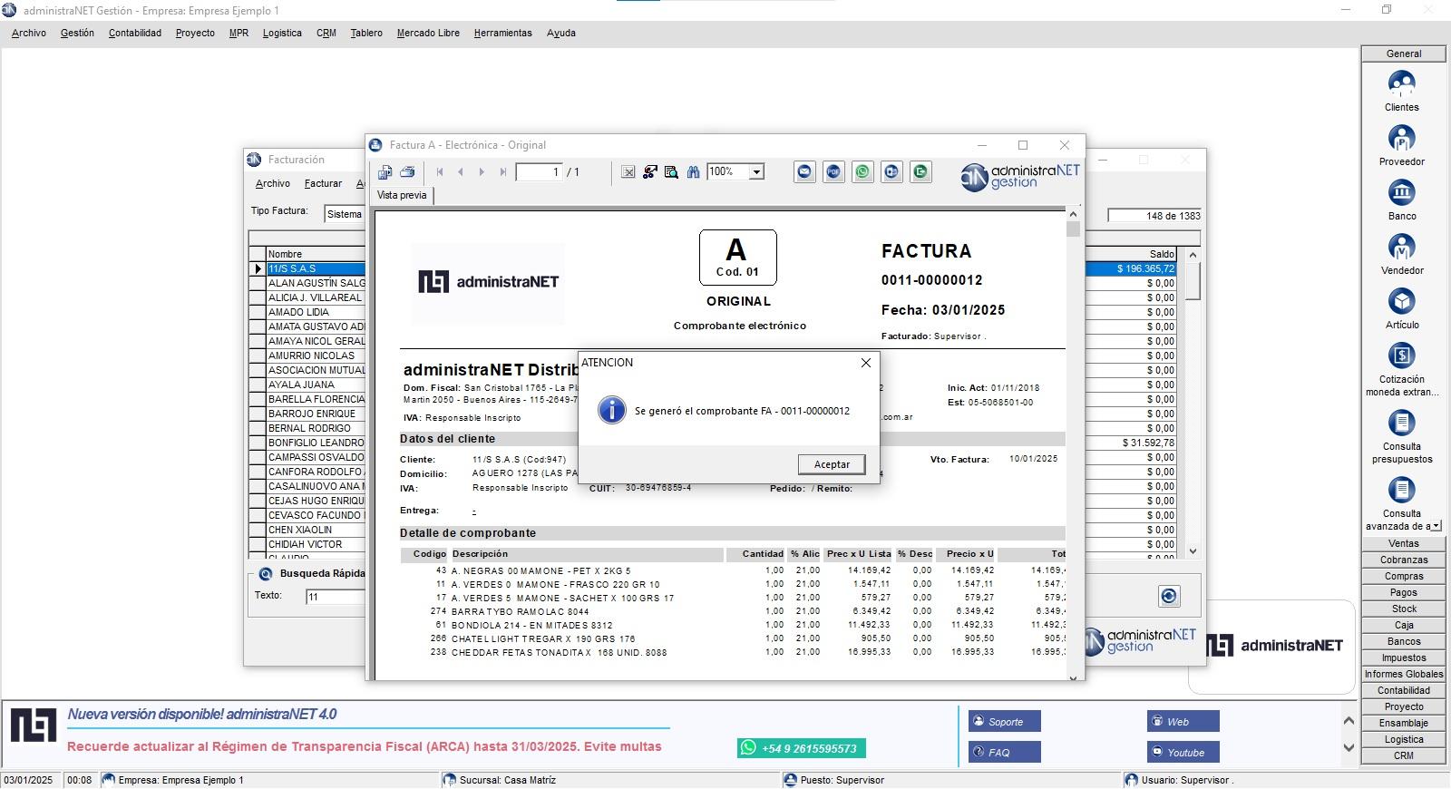 administraNET - Tablet